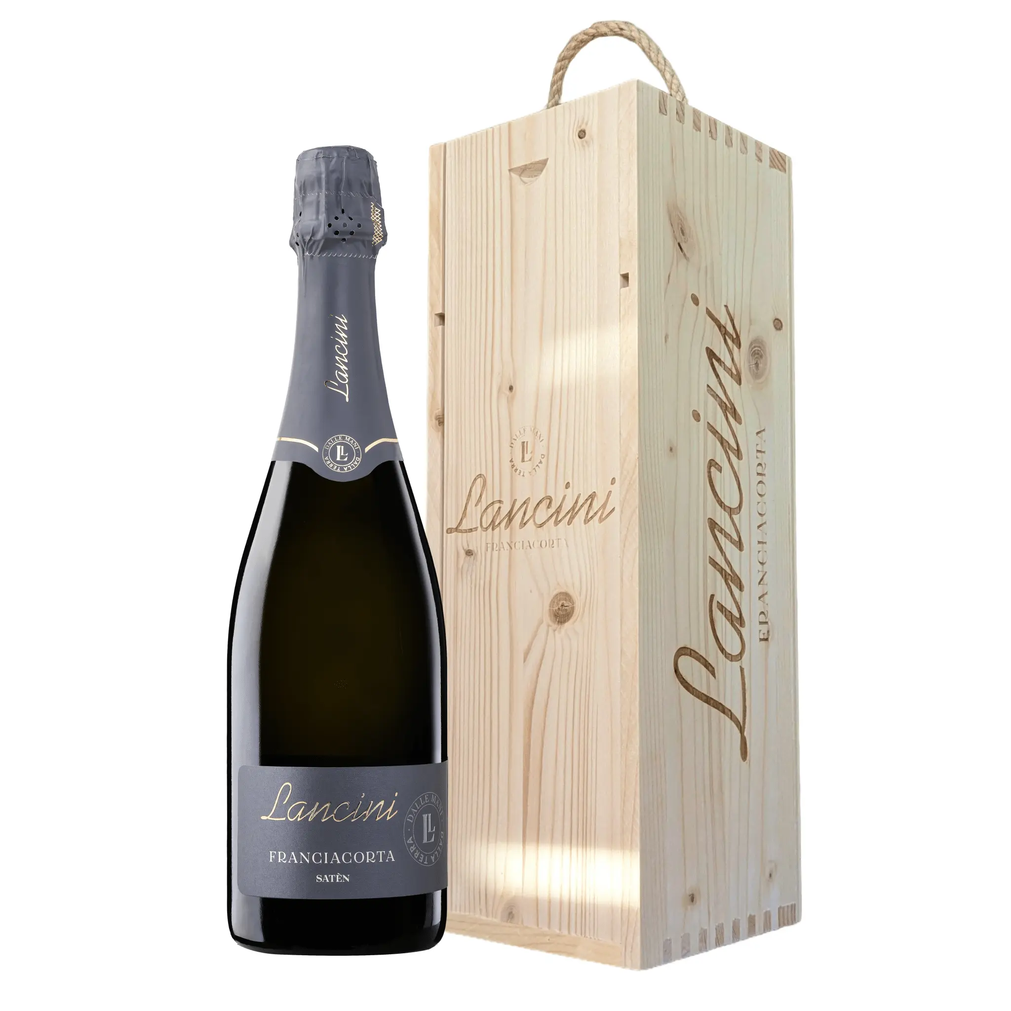Lancini Franciacorta Satèn confezione in legno